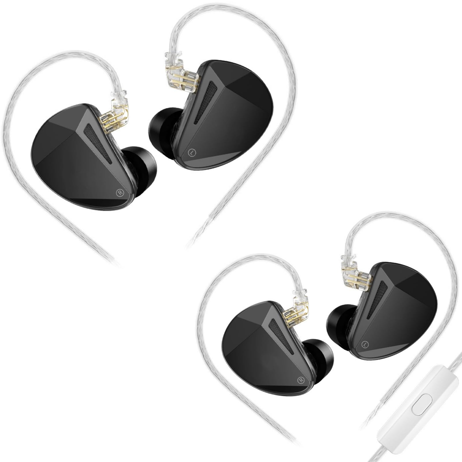 Auricolari in-ear ad alta risoluzione con cavo rimovibile per viaggi, palestra, allenamento, palco, dieci auricolari con driver