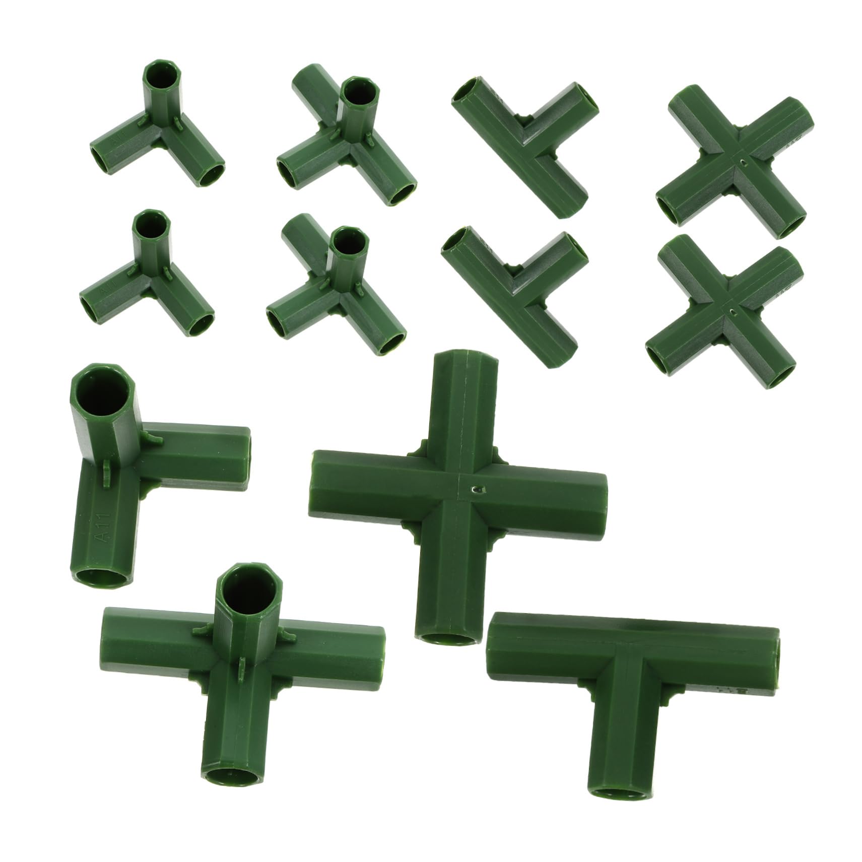 Ciieeo 4 Ensembles Connecteurs De Tuyaux De Tente Pour Cadre De Accessoires De Jardinage Pour Assemblage Facile Et 20 Pièces * 4