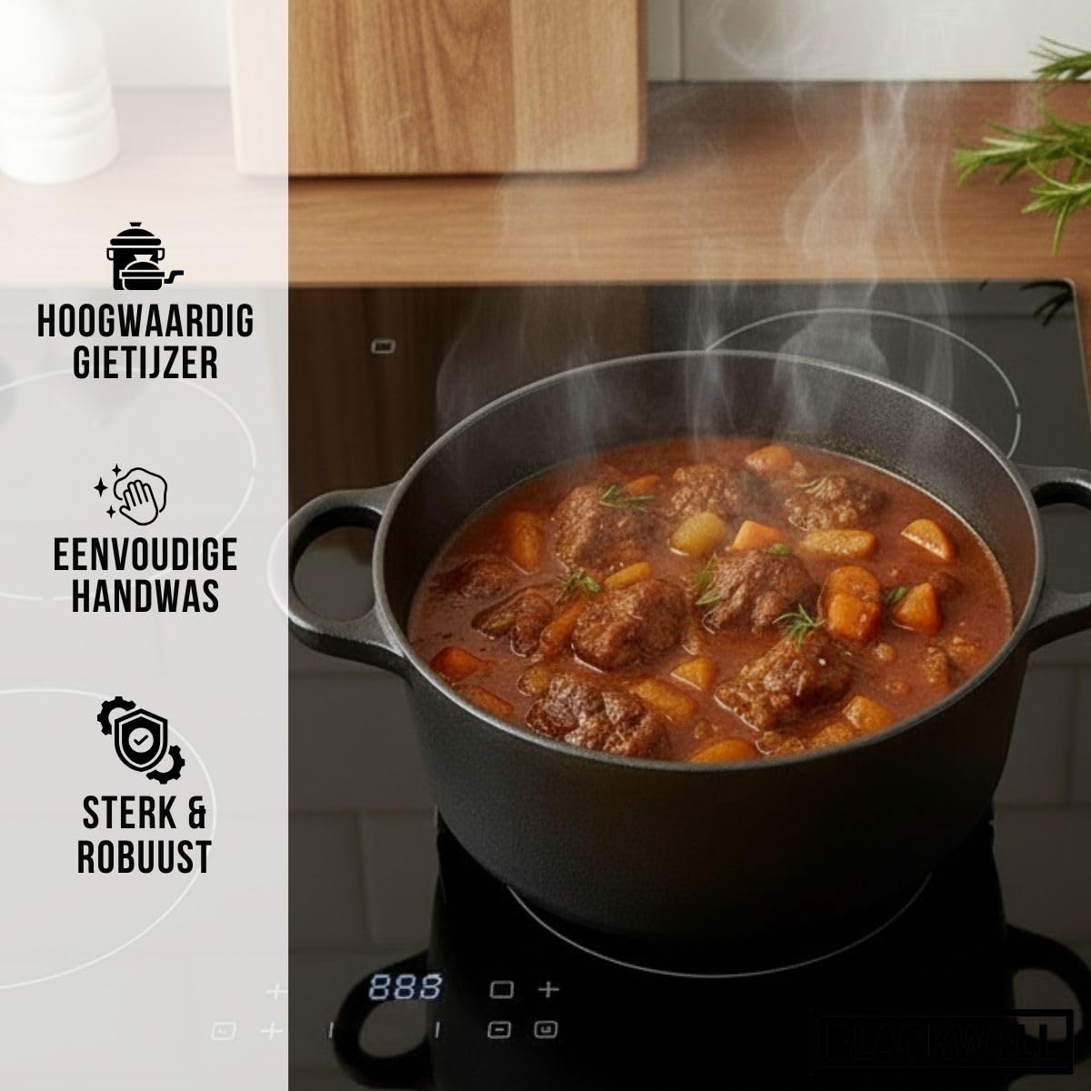 Cookinglife patelnia żeliwna żeliwna ø 24 cm