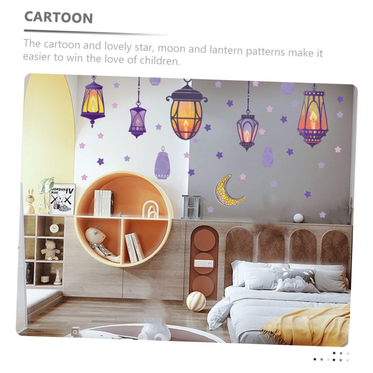 ifundom 6fogli Adesivi Murali Decorativi Per Camera Dei Stickers Con Stelle e Facile Da Applicare e Rimuovere Per Decorare Camerette e Ambienti Giovanili