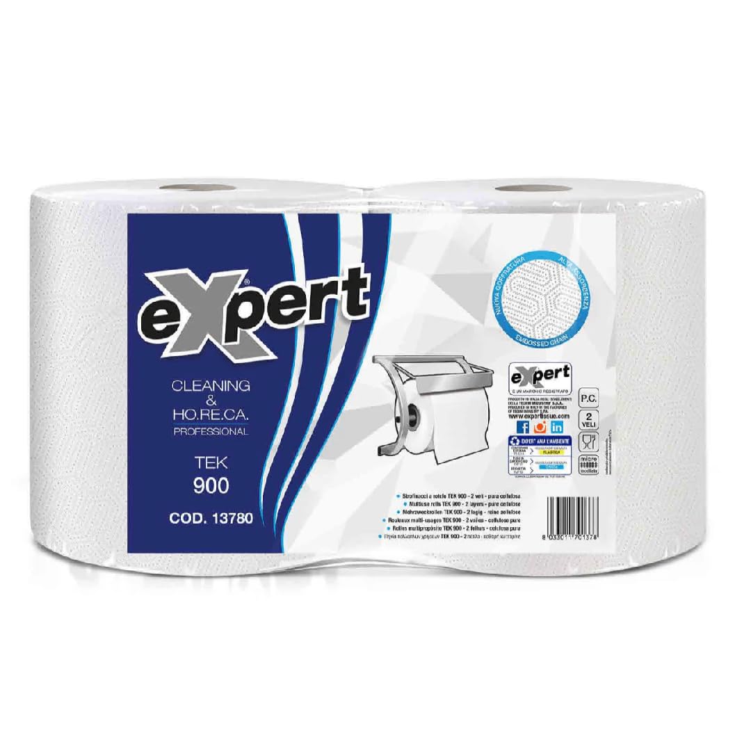 Coppia Rotoli Asciugatutto 1,9 Kg Rotoloni Carta Cucina 96 Mt (6)