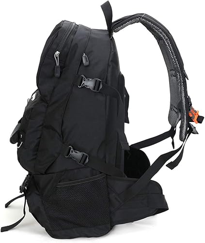 Miniatura 4 de Mochilas impermeables de tamaño 45L o 60 L para viajes de corta y larga distancia, deportes al aire libre, montañismo, senderismo, camping, Negro -,