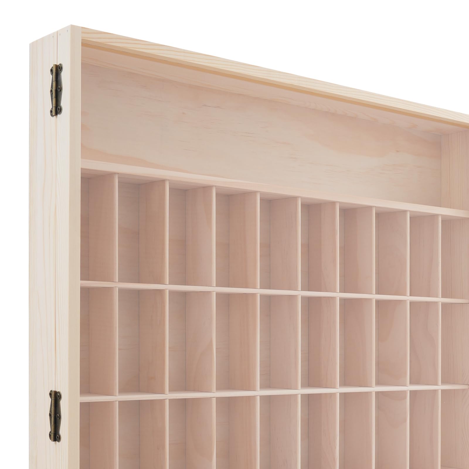 Wandvitrine aus Holz, Acryl, 50 Fächer, transparente Kollektion, 6 Ebenen, Regal, Puppenregal, Präsentationsmöbel für Spielzeug, Aktion, Vinyl, Mini-Puppen, Kieselsteine
