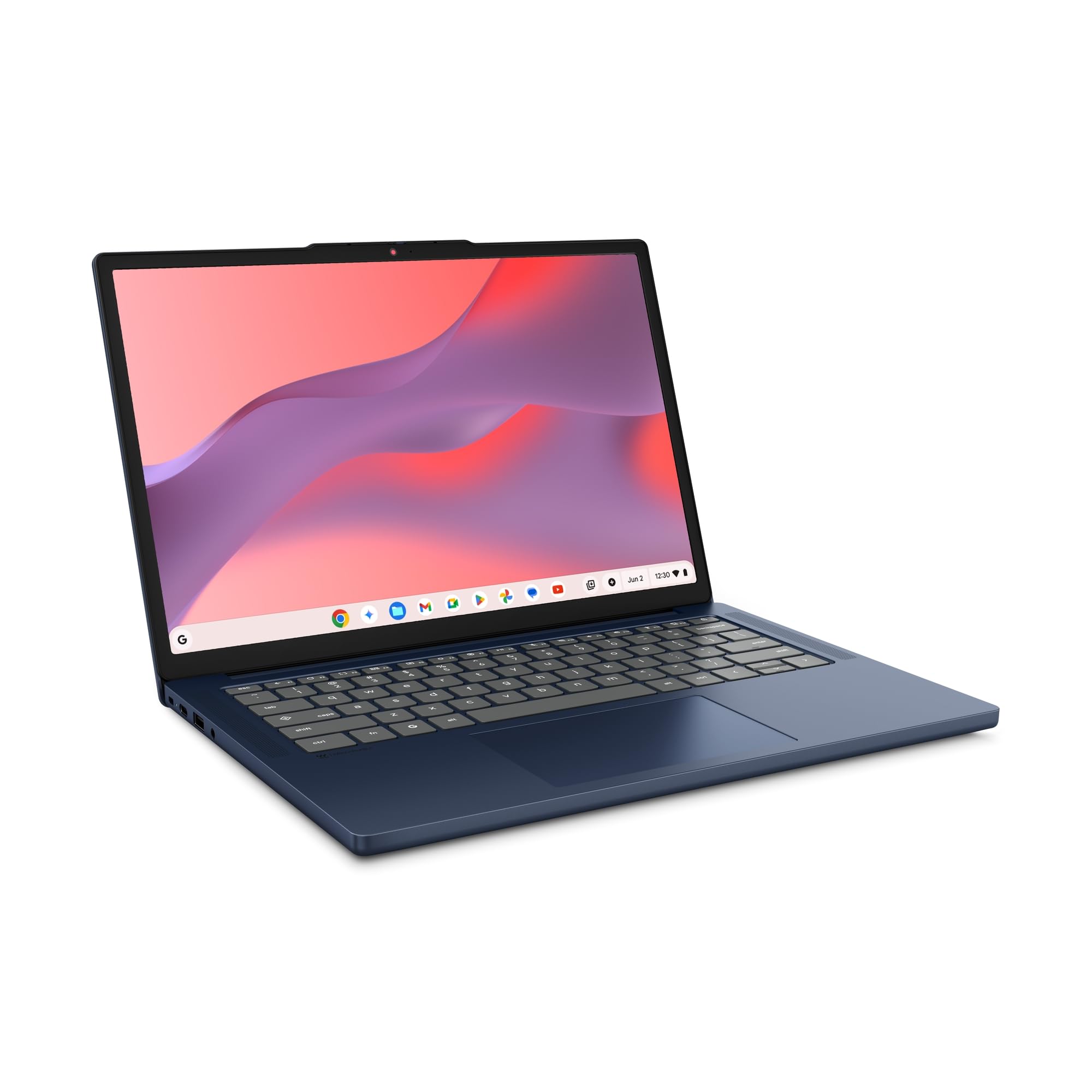 Lenovo Chromebook m Laptop | 14" WUXGA Touch Display | MediaTek Kompanio 540 | 8GB RAM | 128GB SSD | ARM Mali-G57 MC3 Grafik | ChromeOS | QWERTZ | exkl. Farbe in Cosmic blau | 3 Monate Premium Care