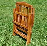 7-Fach Verstellbarer Gartenstuhl Hochlehner klappbar Verschiedene Modelle aus Teak - 8