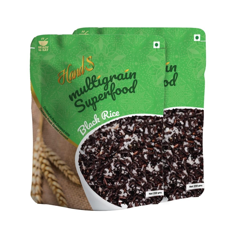 HandS Black Sticky Rice, Ready to Eat (Glutinous) Millet / Muesli | High Protein / Fibre | Healthy Breakfast / All Day Meal 250 GMS X Pack of 2 (B09XQK21L2) Amazon Price History, Amazon Price Tracker