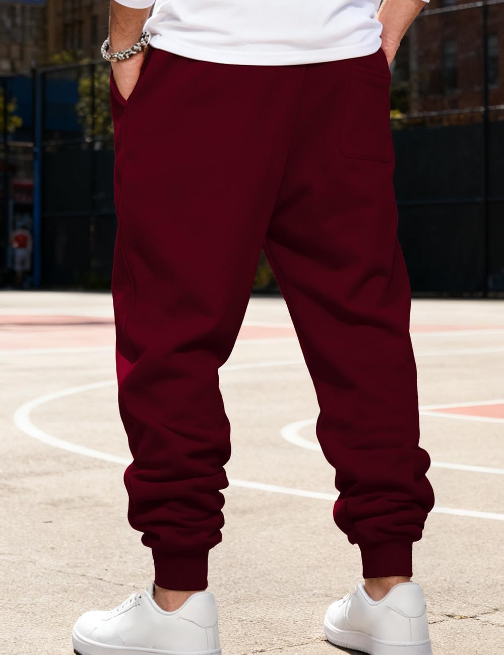 Mens Sweatpants Pants Joggers Stretch Casual Sweatpants for Men Lounge Athletic Pants Drawstring Pants with Pockets - Image 3