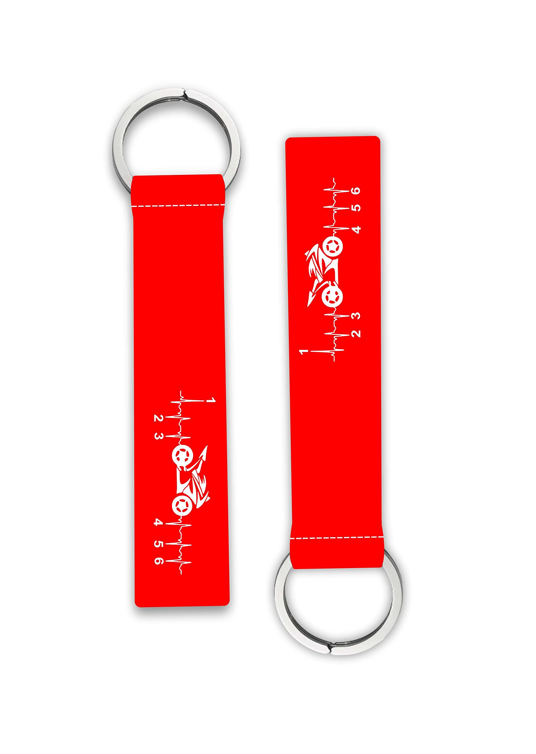 woopme 1Pcs Travel Riders Theme Printed Bikes Lanyard Keychain Holder For Bikes Riders Boys Girls Men's Women's Scooters Key Holder Key Tag Multicolored (6 x 1 Inches)-picture-45
