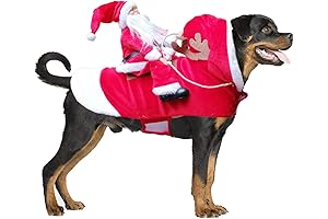 BWOGUE Santa Dog Costume Costume for Dogs Large
