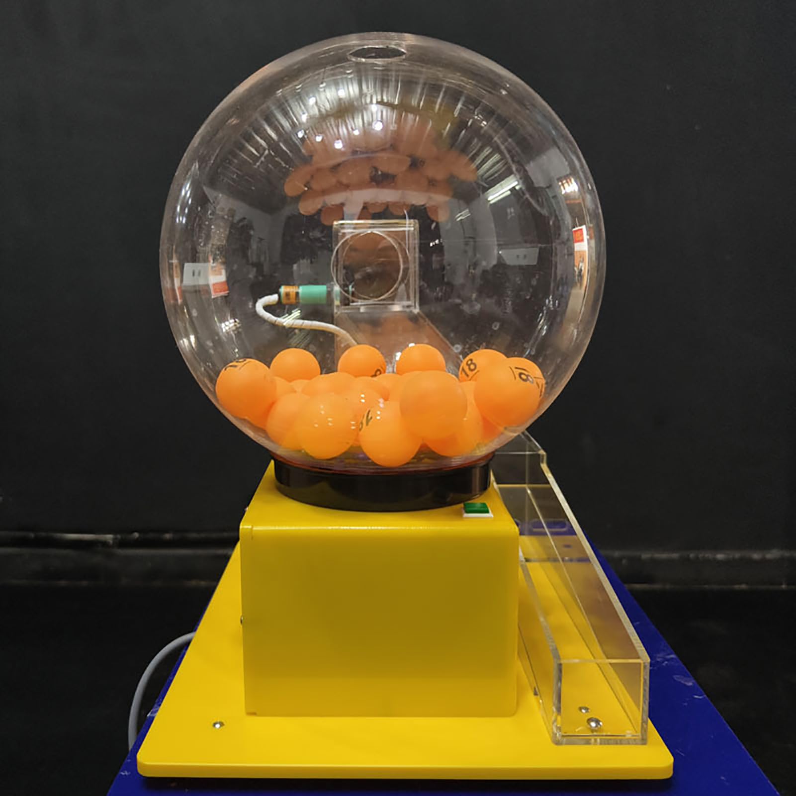 Elektryczna maszyna do losowania piłek, akrylowa klatka do bingo na imprezy, rodzinna zabawa, komercyjna do gier bingo i losowania szczęścia (MINI400)