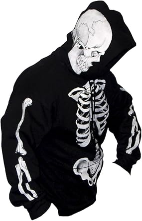 Skeleton pullover hoodie Clearance