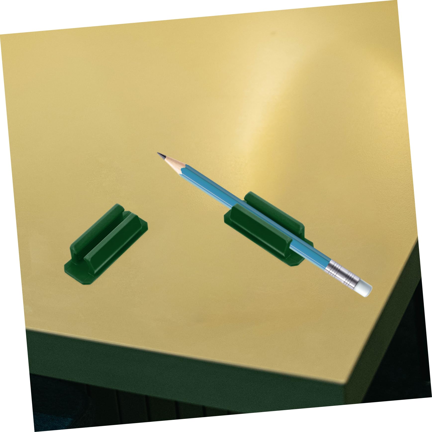 SHINEOFI 4 Sätze Stifthalter Whiteboard Selbstklebende Stiftclips Selbstklebende Haken Weiß Stiftklemme Schreibwaren Stiftbefestigungsclip Büro Bleistiftclip Green Kieselgel 10 Stück * 4