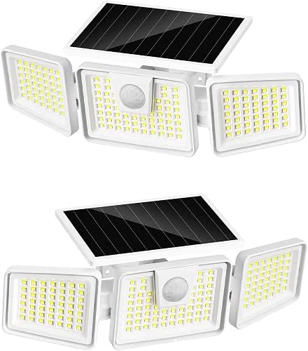 INCX Solar Lights Outdoor, 3000LM Motion Sensor Outdoor Lights, 2PCS,