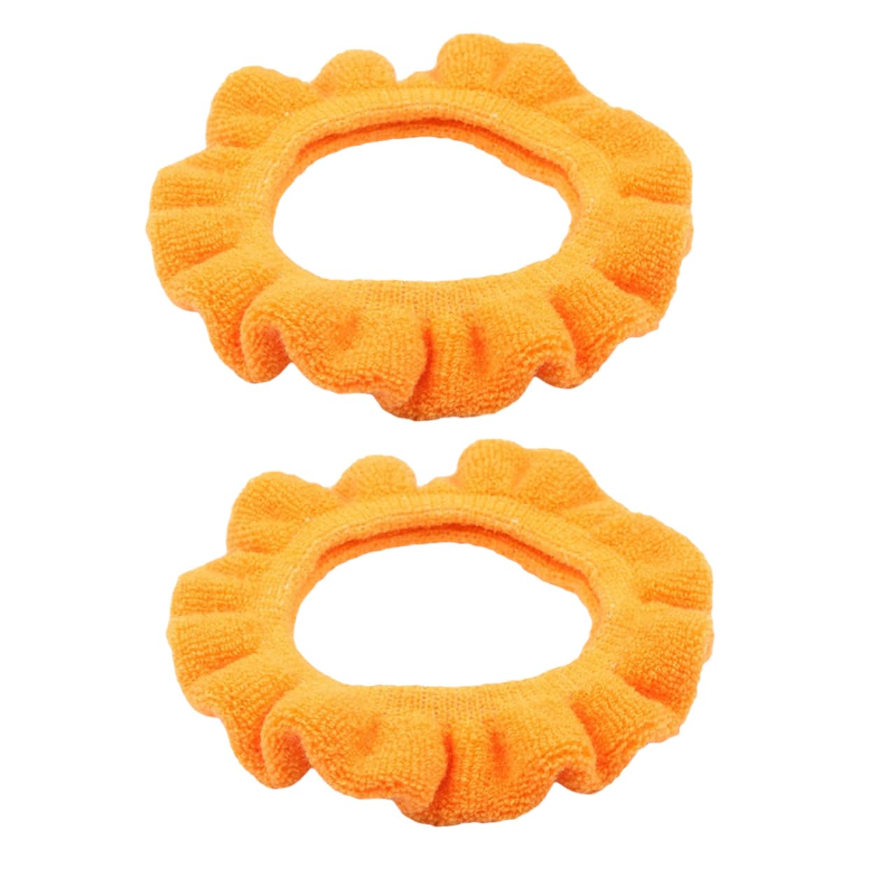 PRETYZOOM Acrylic Toilet Seat Ring Cover 2pcs Thicken Padded Round Seat Pad Warm for Winter