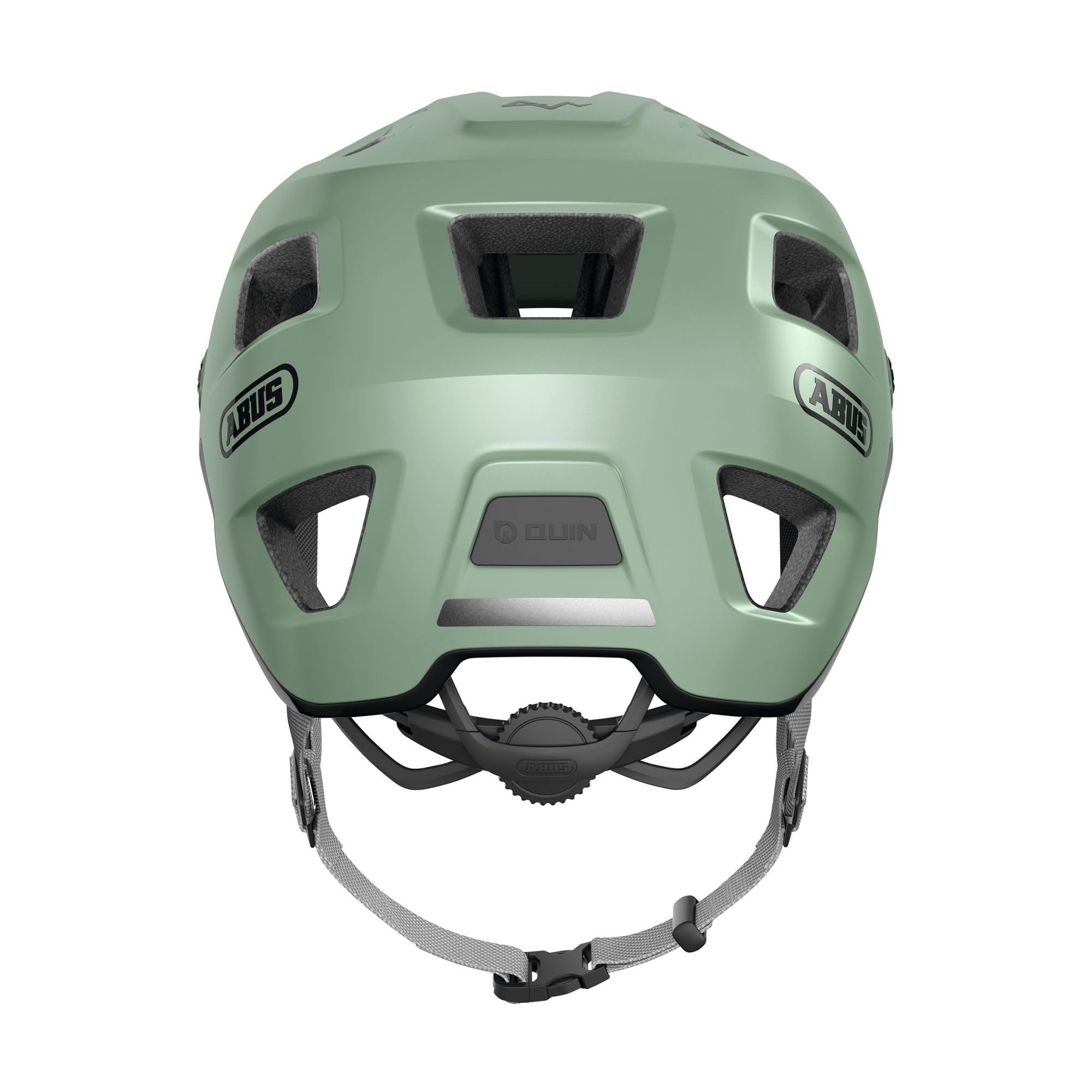 ABUS Casco MTB MoDrop, robusto casco da bicicletta con buona ventilazione per mountain bike, vestibilità personalizzata, unisex, verde, L