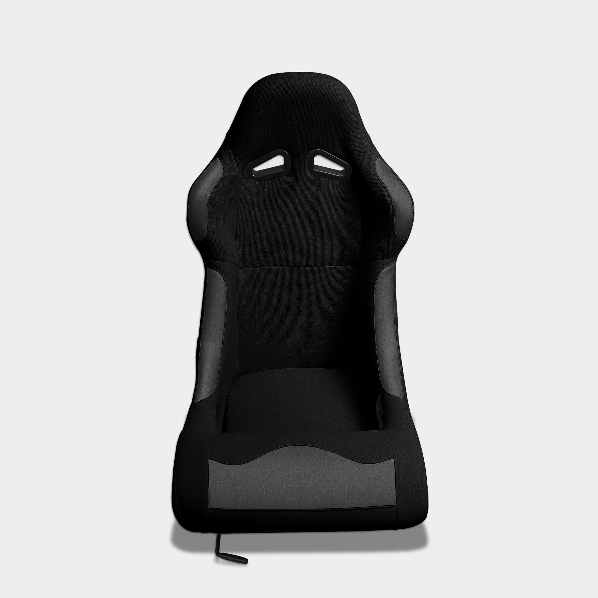 MODAUTO Asiento Deportivo para Coches，Baquet Deportivo Parches de Tela y Cuero,Adaptable para Coches,Modelo N040,Ojo Pequeño,Negro