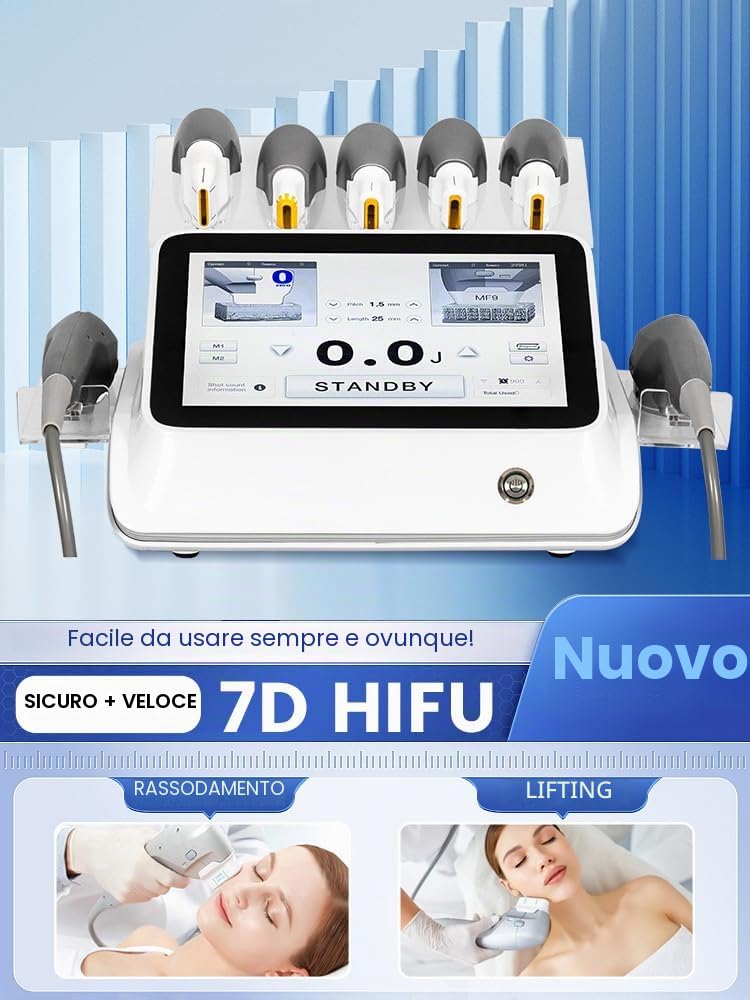 Macchina 7D HIFU per il sollevamento del viso e lo stampaggio del corpo – Dispositivo di ringiovanimento della pelle non chirurgica messico