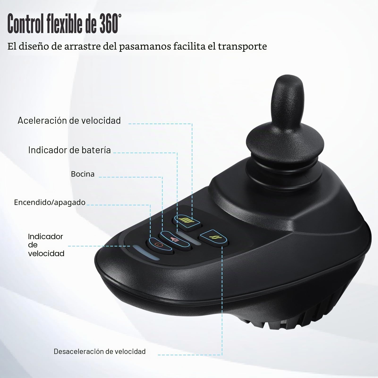 Sillas de ruedas eléctricas ultraligeras de 12 pulgadas para adultos, silla de ruedas plegable ligera con pasamanos y reposapiés ajustables, viaje de 40 cm