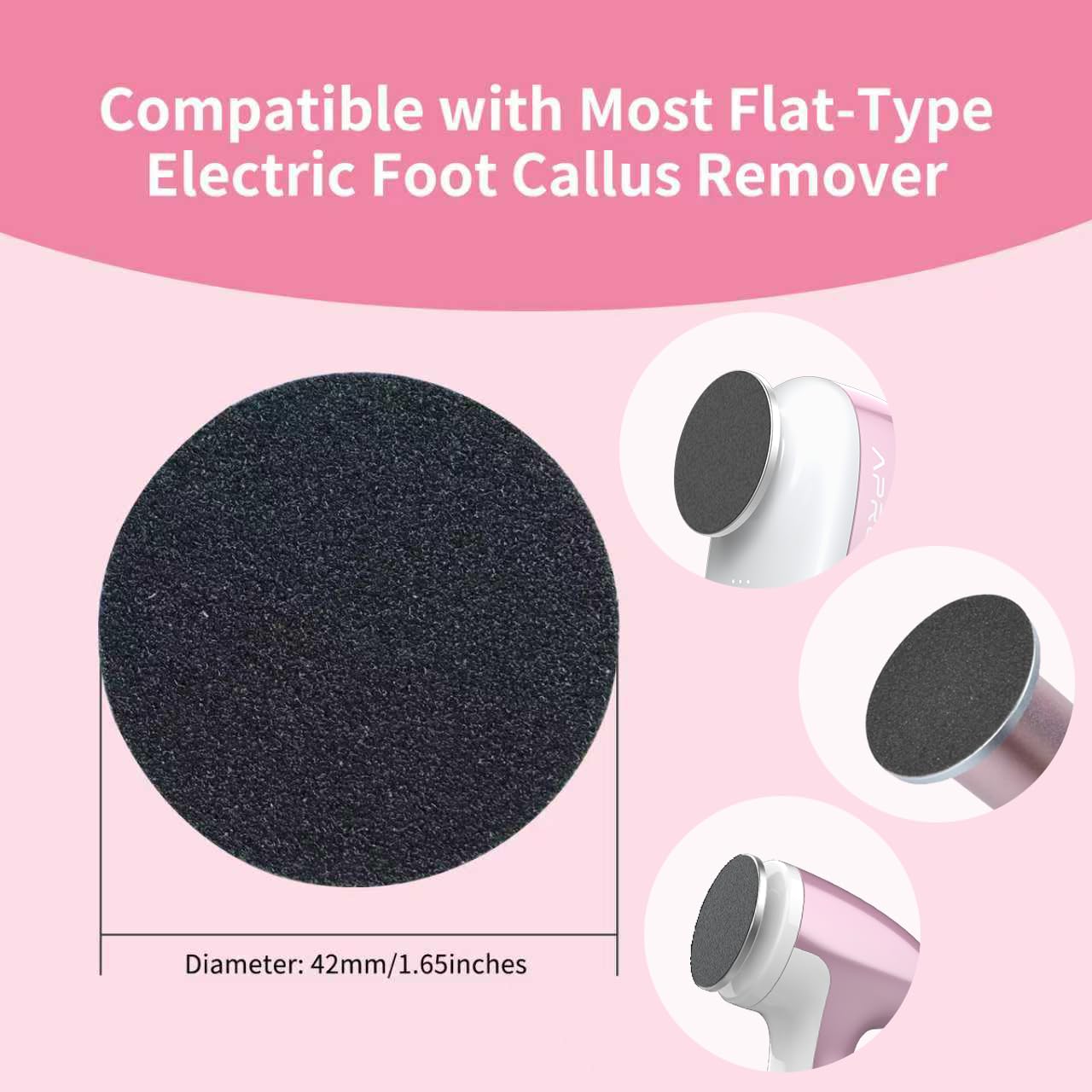 120pcs Replaceable Sandpaper for Electric Foot Callus Remover, 180 Grit Fine Sandpaper Refill Discs