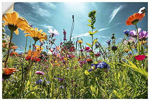 ARTland Wandbild selbstklebende Vinylfolie 120x80 cm Blumenbilder...