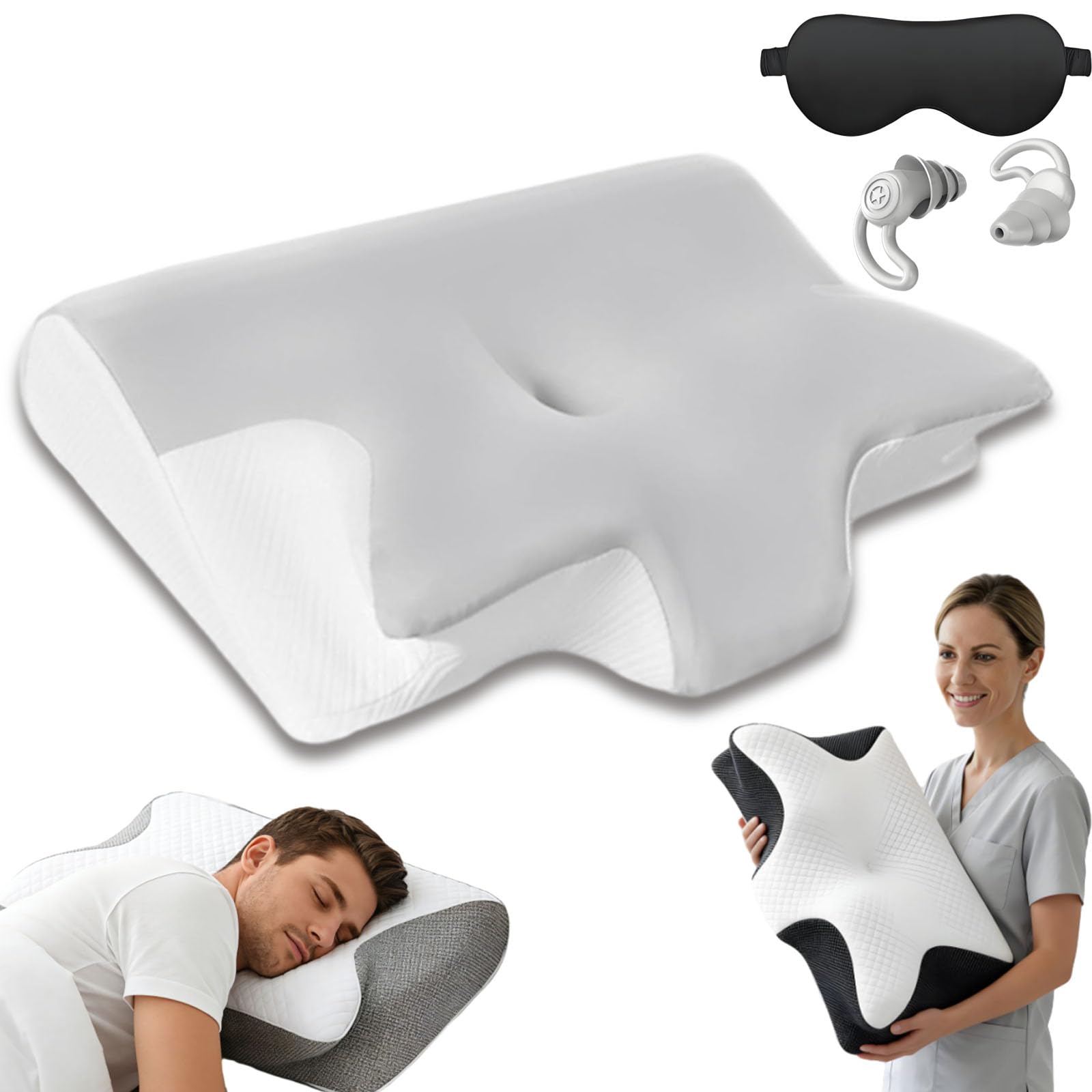Amazon.com: Vitasleep Migraine Pillow, Cervical Orthopedic Neck