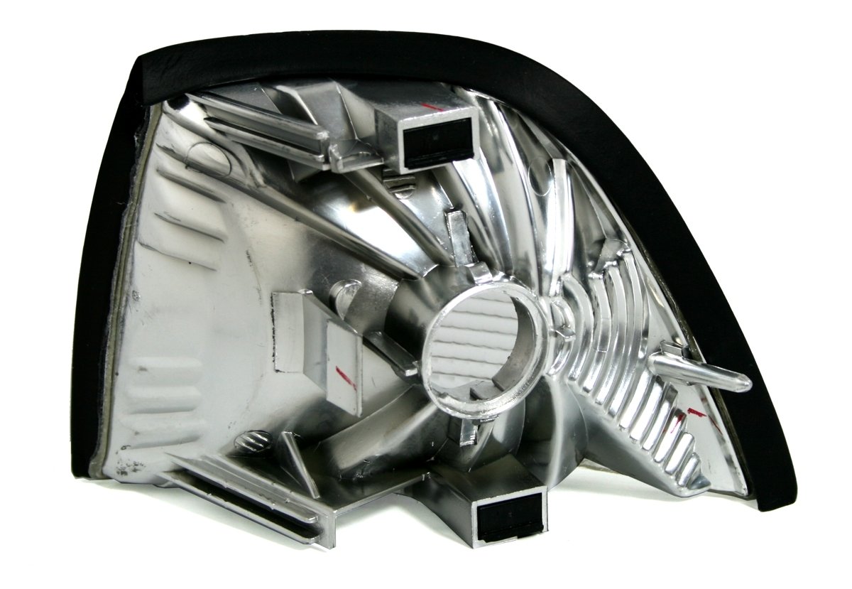 AD Tuning GmbH & Co. KG 960024 Frontal Set de Intermitentes, Vidrio Claro Negro