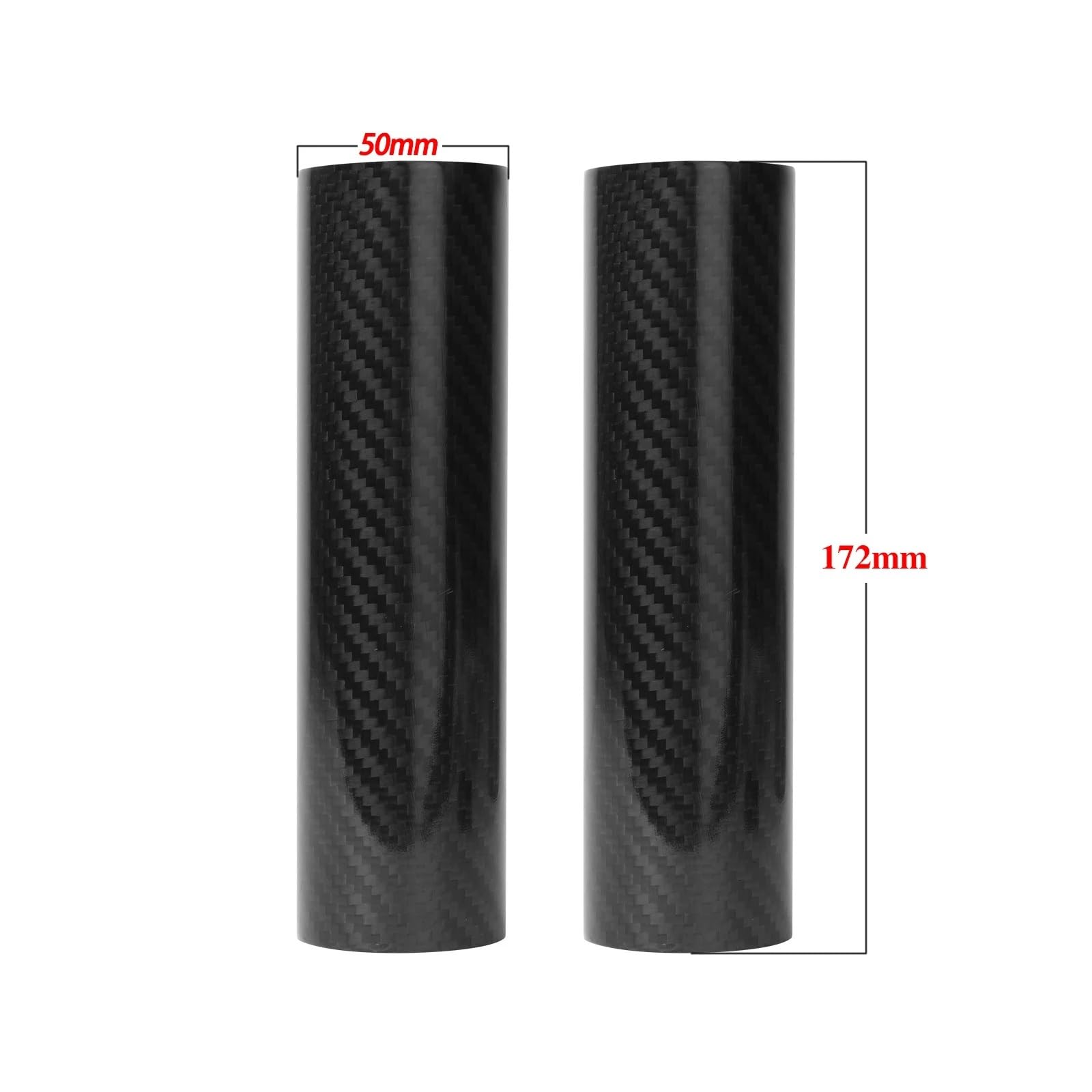 Adatto per K&TM EXC SX XCF XCW 125 250 350 Moto 160-260 MILLIMETRI In Fibra di Carbonio Regolabile Forcella Anteriore Shock Guard Protector protezione forcella(172mm 1 pair)