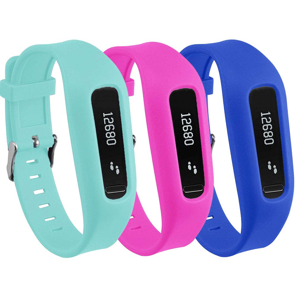 Buckle Bracelet for Fitbit One, Replacement Silicone Band with Chrome Watch Clasp and Fastener for
