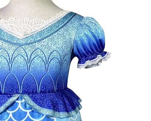 Kvvftt Girls Princess Mermaid Costume Cosplay Party Dress Little Girls Mermaid Dress Outfit With Accessories #TOP4