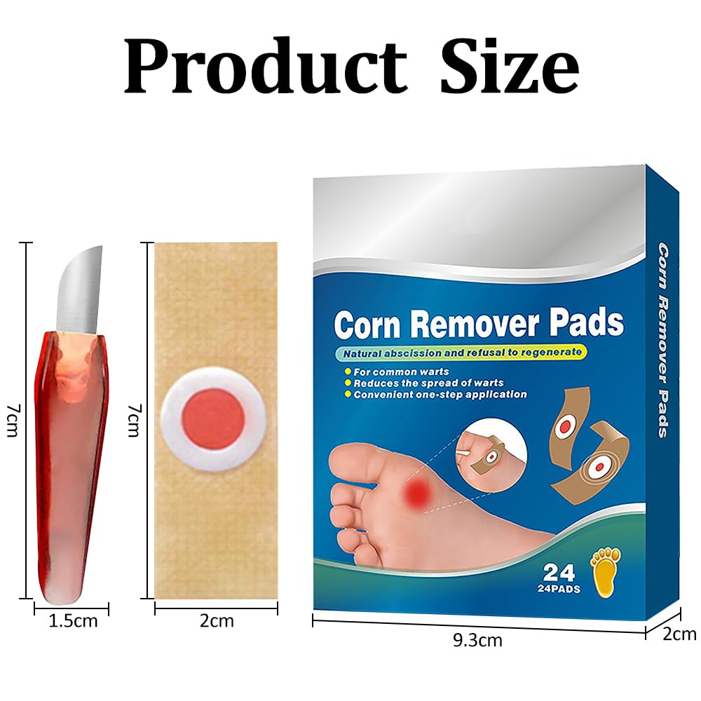 Juego de 24 parches para callos para el cuidado de los pies, respetuoso con la piel que protege contra la presión de los zapatos, almohadillas de eliminación de maíz para adultos, hombres y mujeres