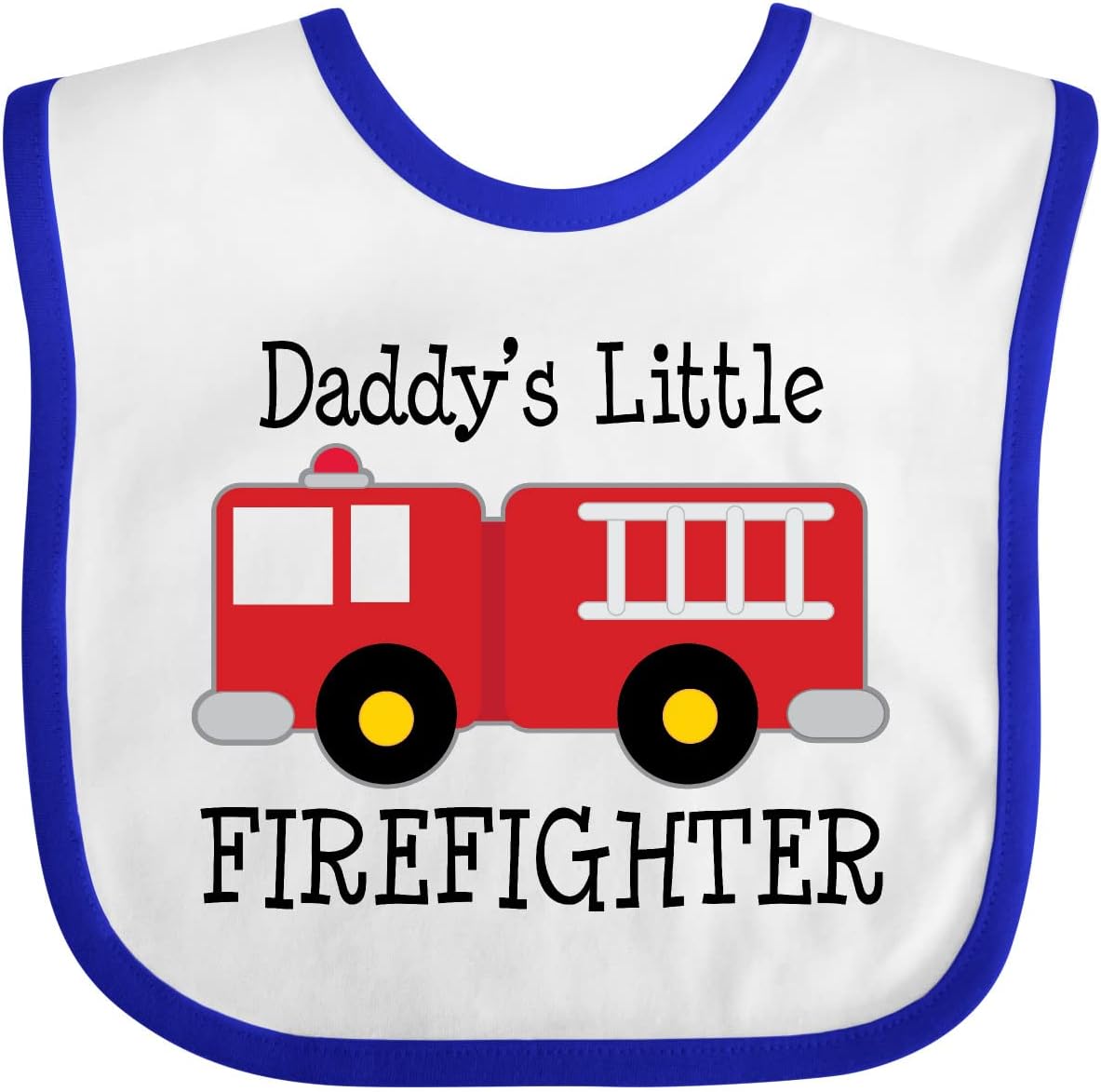 inktastic Daddy's Little Firefighter Baby Bib