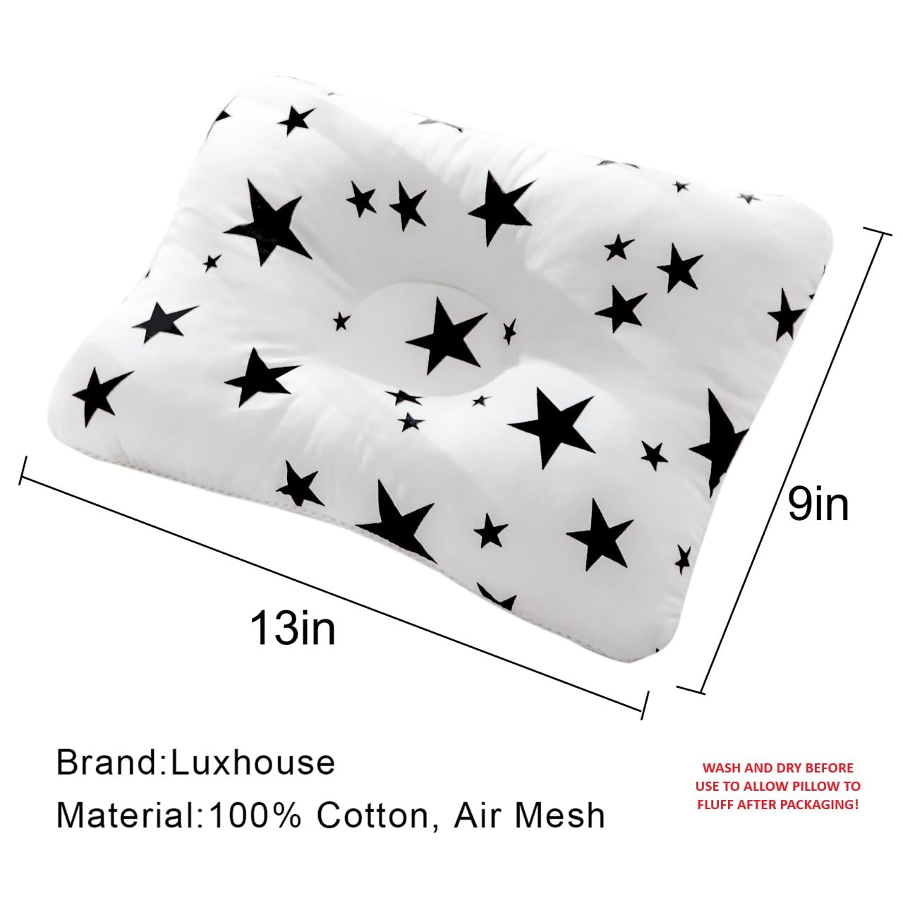 AONELAS - Cuscino da viaggio unisex, 12 x 9, portatile, 100% cotone, Airmesh traspirante, fresco, controllo del sudore, piccolo cuscino multifunzionale, decorazione