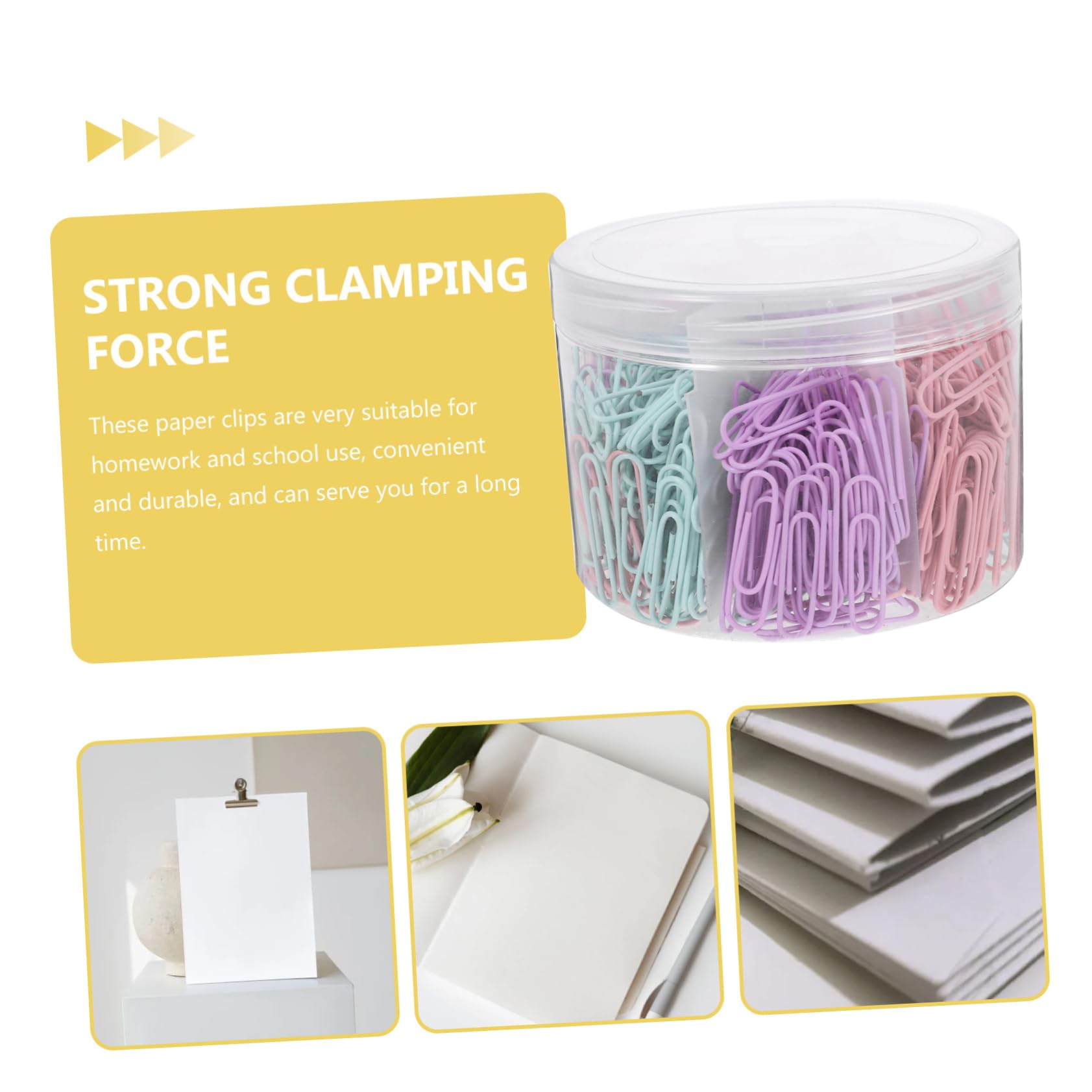 STOBOK 2 Sätze Büroklammern in Verschiedenen Größen Winzig Dokumentieren Geformt Sortiert Karten Clip Metallclips Diy Papierklammern Büroklammern Fürs Büro Mini-büroklammern 540 Stück * 2