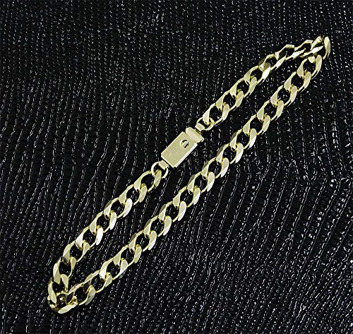 Pulseira Grumet 6mm Folheada a Ouro Fecho Gaveta