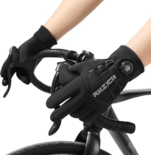 Guantes de invierno para hombre, impermeables y resistentes al viento, guantes de ciclismo de 10 F para mujer, guantes cálidos para pantalla táctil