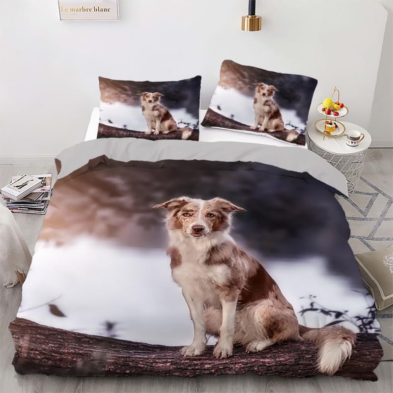 Housse de couette 140x200 impression 3D animal en microfibre respirante