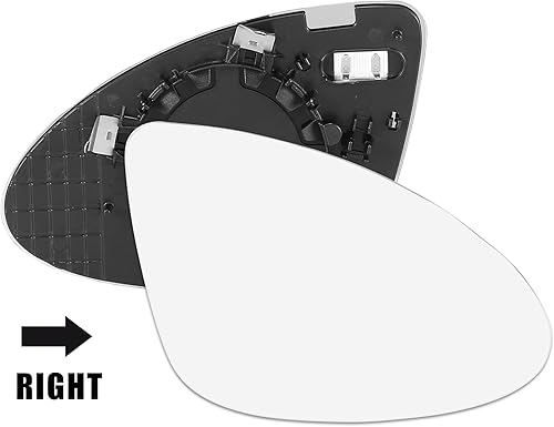 Miniatura 2 de X AUTOHAUX Espejo retrovisor de automóvil de repuesto con placa de respaldo calefaccionada, lado derecho del pasajero para Porsche Cayenne 2011-2015