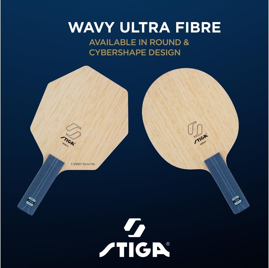 STIGA Wavy Ultra Fibre Professional Table Tennis Wood
