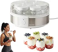 Máquina de Iogurte Natural Automática para Uso Doméstico - Iogurte Natural e Fruta (220, Volts)