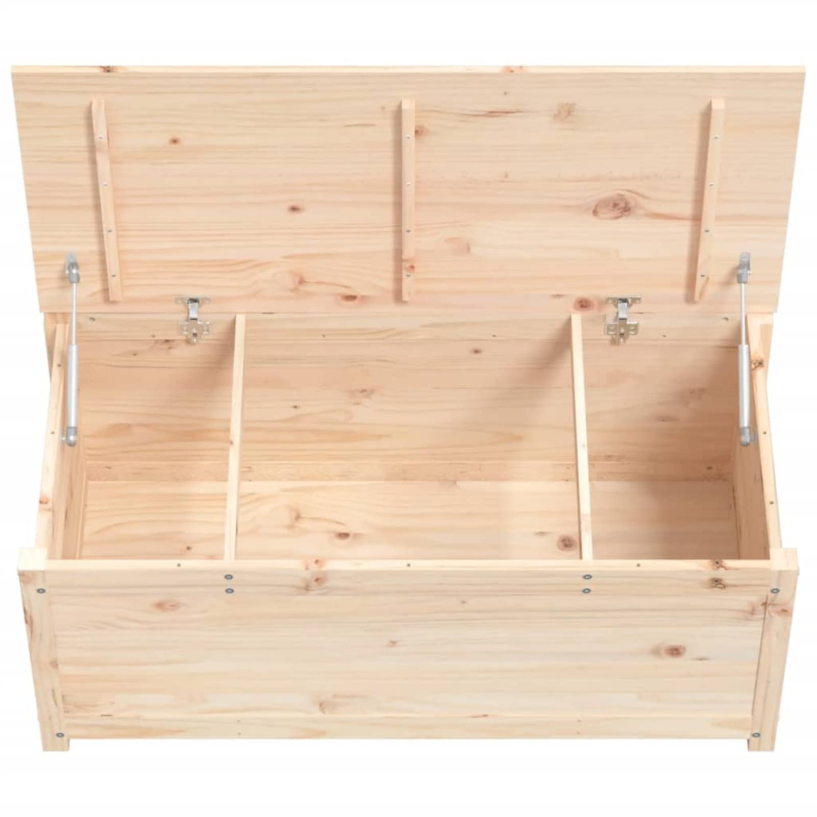 Truhe mit viel Stauraum Aufbewahrungstruhe mit Deckel Aufbewahrungsbox Möbel Holztruhen für Flur 110x50x45,5 cm Massivholz Kiefer