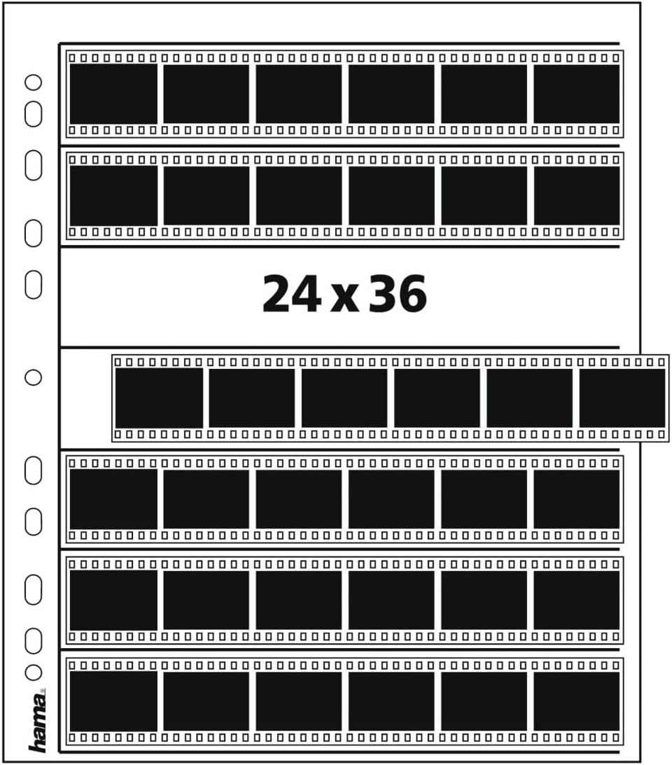 Hama 2251 24 x 36mm Negative File Sleeves and Glassine Matt 100 Sheets