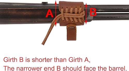 Miniatura 4 de Reposapiés para mejillas de cuero para diestroszurdos con soporte de barril para no taladrar tu pistola