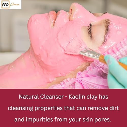 Miniatura 6 de Polvo de arcilla de rosa 100% natural  arcilla de caolín rosa para apretar la piel, máscaras faciales, cremas, mascarillas faciales y hacer jabón,