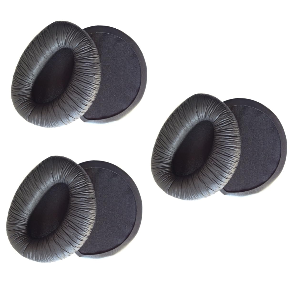 jojofuny 3pezzi Cuscinetti Auricolari Ricambio Per Cuffie Pu e Confortevoli e Compatibili Migliorano La Performance Dei Bassi
