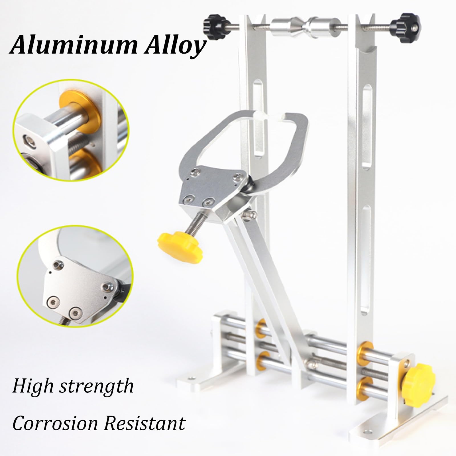 Soporte de reparación de Bicicletas Aleación de Aluminio 16"-29" alineación y Equilibrio de neumáticos Soporte enderezadora de Cubo de Rueda Compatibilidad versátil
