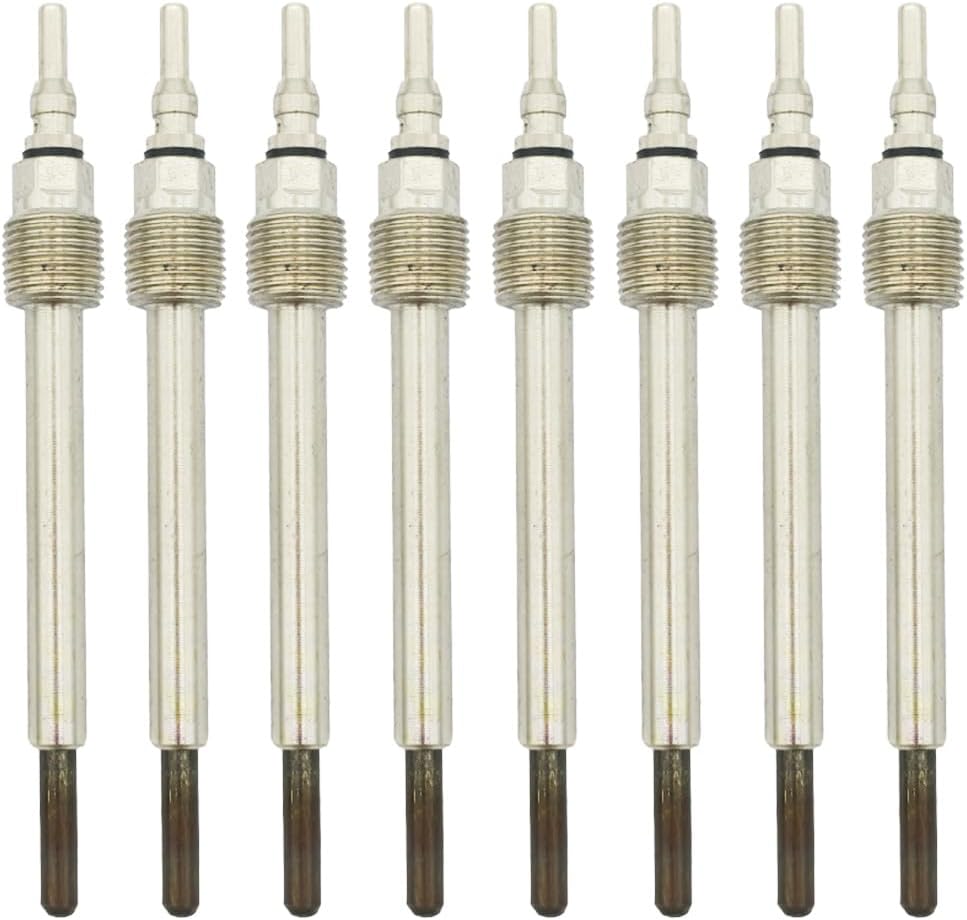 8C3Z12A342A ZD-15 8pcs Set Diesel Glow Plug Compatible for Ford 6.4L Powerstroke 2008-2010, Replaces# 8C3Z-12A342-A 0250212008