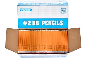 Premium Wood-Cased #2 HB Pencils, Pre-sharpened, 1200 Count