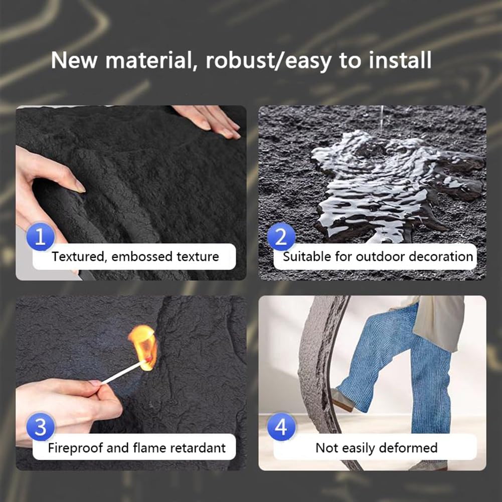 Pannelli da parete 3D per decorazione d'interni, rivestimento murale di facile installazione per salotti e studi