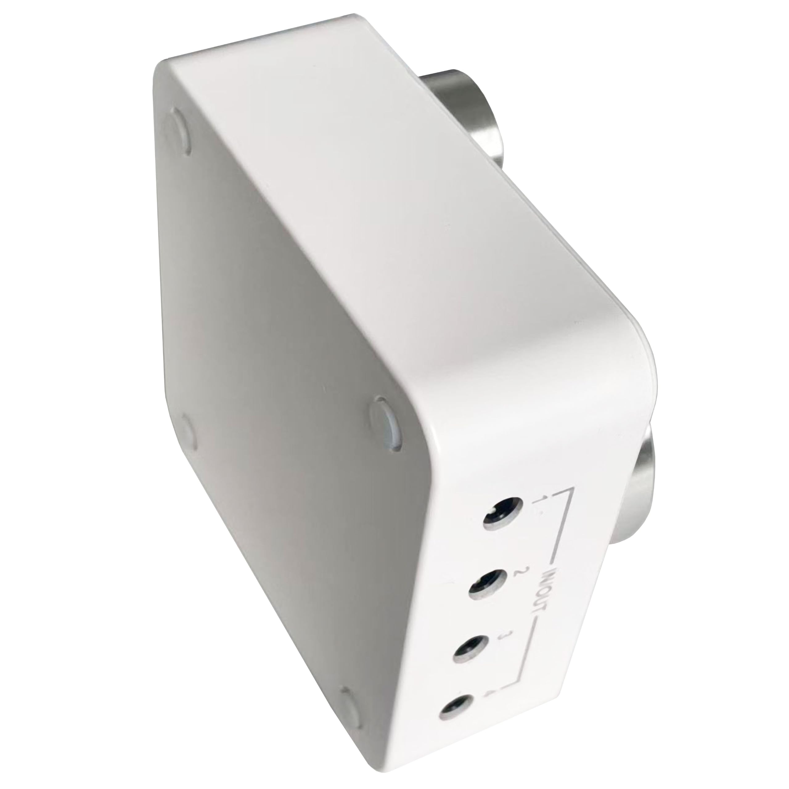 Conmutador de audio, conmutador de audio estéreo AUX de 3,5 mm (blanco, 4 puertos)