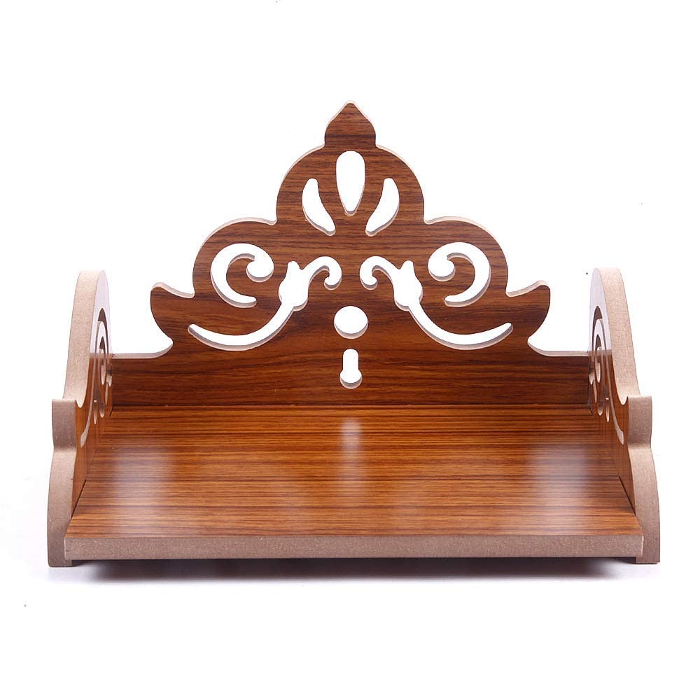 Temple en bois contreplaqué Mandir aux finitions soignées pour Pooja
